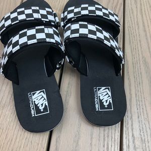 vans 2 strap shoes